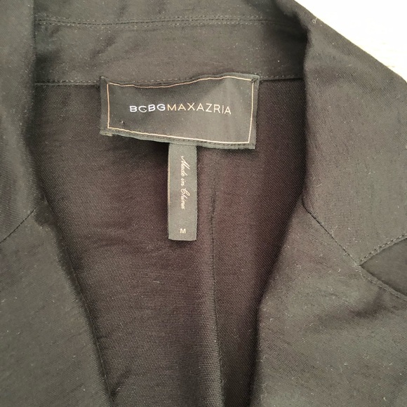 BCBGMaxAzria Black Blazer With Waist Detail - Picture 3 of 4